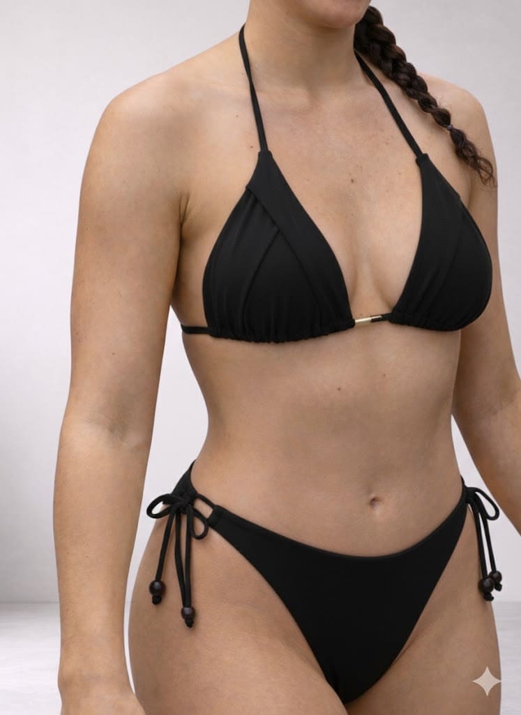 Traje de baño de 2 piezas Negro